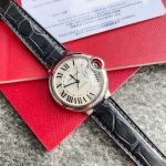 Cartier Ballon Bleu De 33mm ETA2671 Movement Crocodile Leather Strap 1:1 replica watches for sale USA